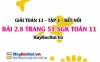 Bài 2.8 SGK Toán 11 tập 1 Kết nối tri thức